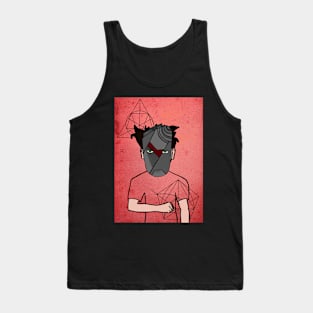 Discover the Unique NFT - Billy: A Male Character with Crayon Eyes on TeePublic Tank Top